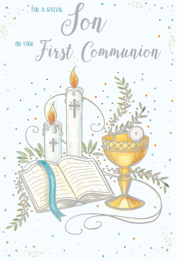 Picture of SPECIAL SON FIRST COMMUNION CARD